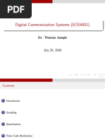 Digital Communication Systems (ECE4001) : Dr. Thomas Joseph