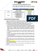 Guidelines For Preliminary Round of BAJA SAEINDIA2022