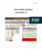 Box Culvert Length Calculator User Guide 1.0