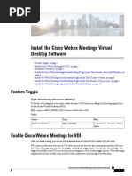 Install The Cisco Webex Meetings Virtual Desktop Software: Feature Toggle