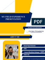 My Field Experience Presentation: Richard Rapiz Berdandino