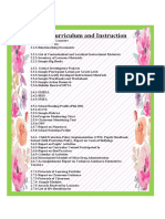 II. Curriculum and Instruction