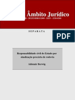 RESPONSABILIDADE CIVIL DO ESTADO POR SINALIZACAO PRECARIA_ambito juridico_DEZEMBRO_2009