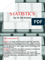 Statistics: by Sir Lee Knows