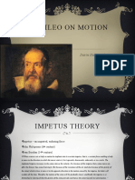 Galileo's Contributions to Motion Theory