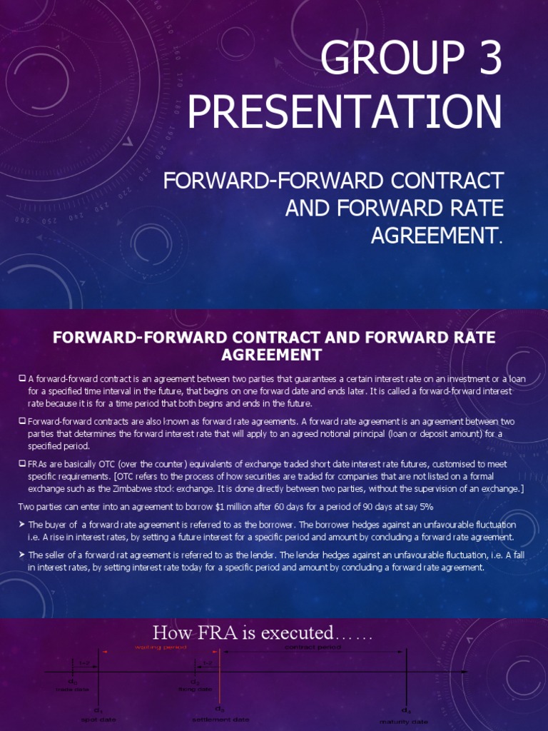 Forward-Forward Contract and Forward Rate Agreement. | PDF | Interest
