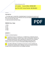 Jesalva, Ayessa Collette D. 0 MODULE 1 Answer Sheet