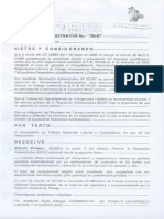 Resolucion Administrativa No 799-07