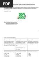 7 Logical Operators and Conditional Statements