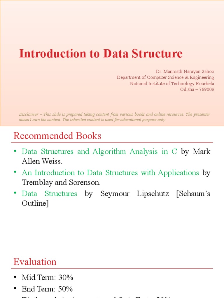 01 CS2005 Introduction | PDF | Computer Data Storage | Data Structure