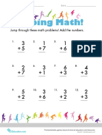 Jumping Math!: Jump Through These Math Problems! Add The Numbers