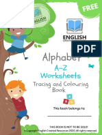 Alphabet a-Z Worksheets Coloring and Tracing English Created Resources (1)