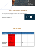 Team and Management Tasks Schedule - Eduardo Aguirre