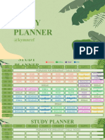 Study Planner Schedule