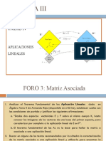 FORO - Aplicaciones Lineales - Parte II