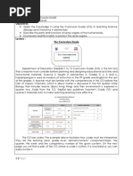 Lesson 1: The Curriculum Guide Objectives