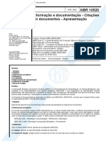 NBR 10520_2002_NB 896_Informação e Documentação - Citações Em Documentos – Apresentação