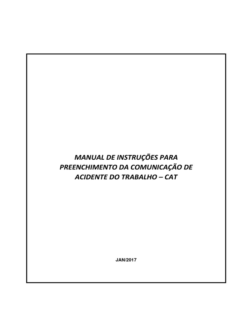 Manual Preenchimento Cat Pdf