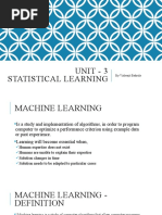 Unit 3 in Machine Intelligence