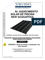 Manual aquecimento solar piscina