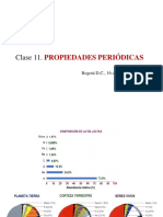 Clase 11. PROPIEDADES PERIÓDICAS