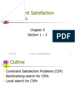 Constraint Satisfaction Problems: Section 1 - 3