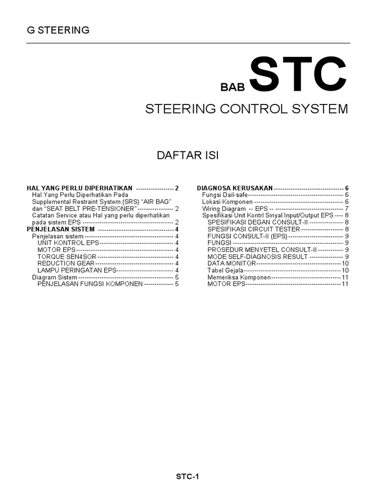Steering Control System PDF