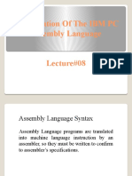 Organization of The IBM PC Assembly Language