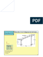 Diagrams V N M PRES Statics CHP4 IX EXMPL Frame Sliding Member 06