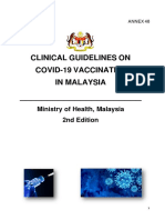 Clinical Guidelines On Covid-19 Vaccination in Malaysia: Ministry of Health, Malaysia 2nd Edition