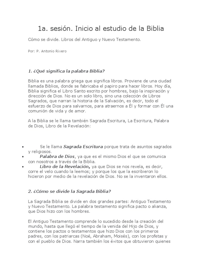 Introducción al Estudio de la Biblia | PDF | Biblia | Iglesia Católica