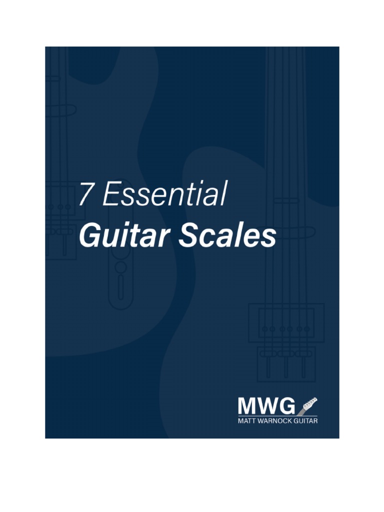 7 Essential Guitar Scales PDF Scale (Music) Harmony