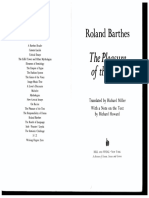 Roland Barthes the Pleasure of the Text (1)