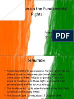 Presentation On The Fundamental Rights: Presented By: Dhruba Sharma