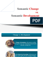 Semantic Semantic: Change Development