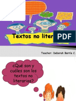 Textos No Literarios Tecero Basico