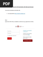 Instruction For CS1 Examination With Safe Exam Browser