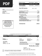 Quick Bill Summary: Change To Your Service