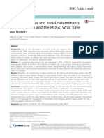 Maternal Profiles and Social Determinants of Malnutrition and The MDGS: What Have We Learnt?