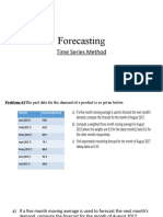 Forecasting: Time Series Method