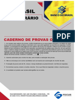 BANCO DO BRASIL CADERNO DE PROVAS OBJETIVA