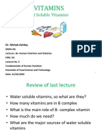 Fat Soluble Vitamins: A, D, E, K