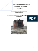 Evaluation of Environmental Impacts of Ship Recycling in Bangaldesh Final Report