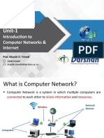 Unit-1 - Introduction To Computer Networks and Internet