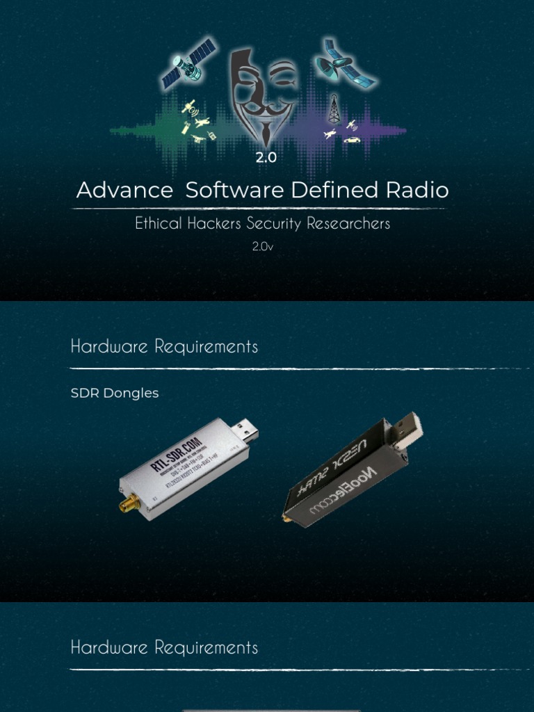 Advance Software Defined Radio: Ethical Hackers Security Researchers | PDF