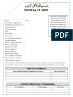 Biodata Taaruf Ikhwan