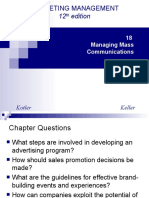 MARKETING MANAGEMENT CHAPTER QUESTIONS