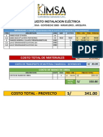 Presupuesto - Independizacion Electrica