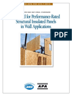 Standard For Performance-Rated Structural Insulated Panels in Wall Applications