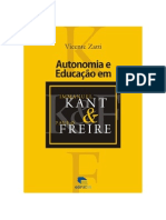 Autonimia e Educação em Emmanuel Kant Paulo Freire